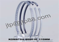 Chrome chapeou peças sobresselentes de KOMATSU o anel de pistão que de S6D155 ajustou 6128-31-2060 6128-31-2070